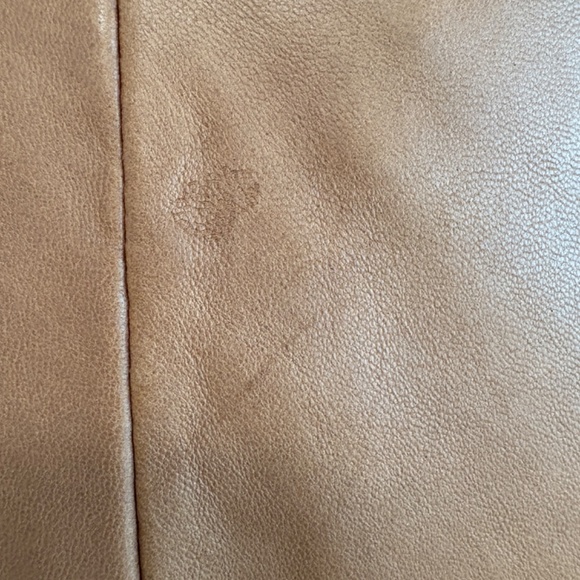 Michael Kors Brown Leather Jacket Size Small - Picture 4 of 7